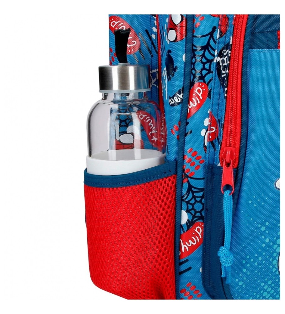 Mochila Joumma Bags Spidey Go webs go 38cm azul
