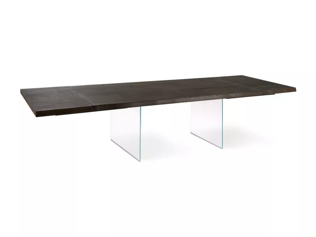 Snooker Table extensible (200/300 x 100 cm) en chêne brun traité thermiquement