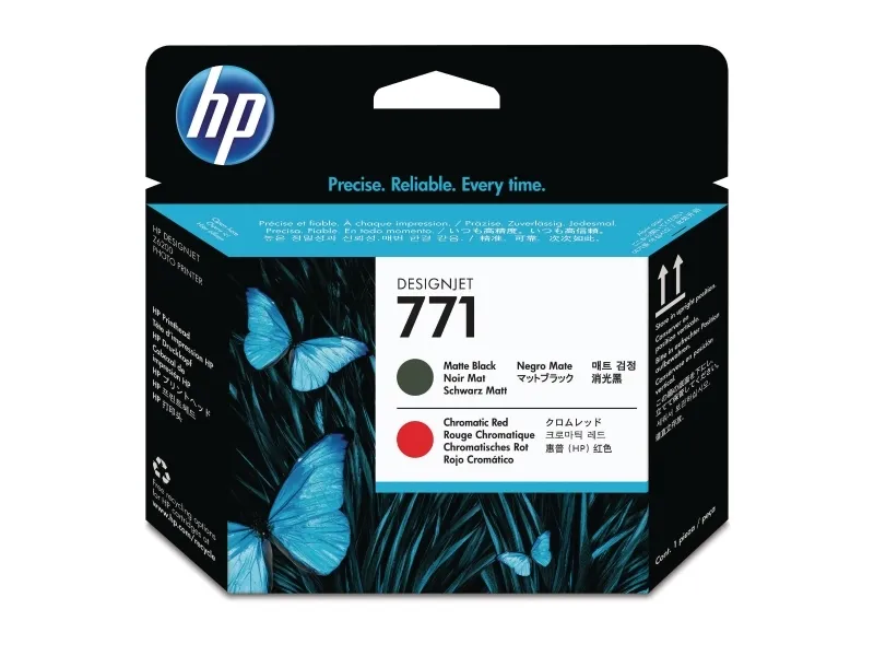 Printhoved HP 771 CE017A, Sort/rød