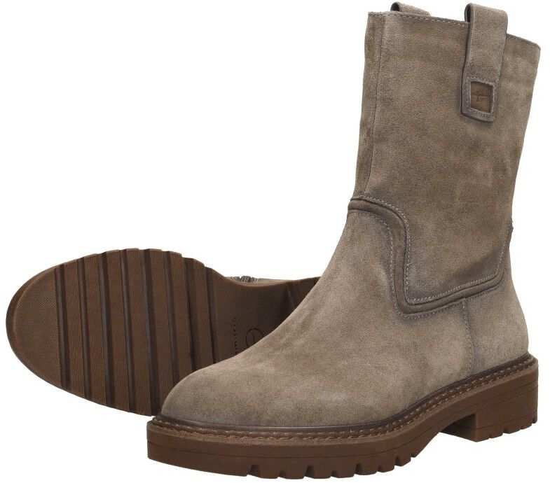 Tamaris Enkellaarsjes Plat taupe