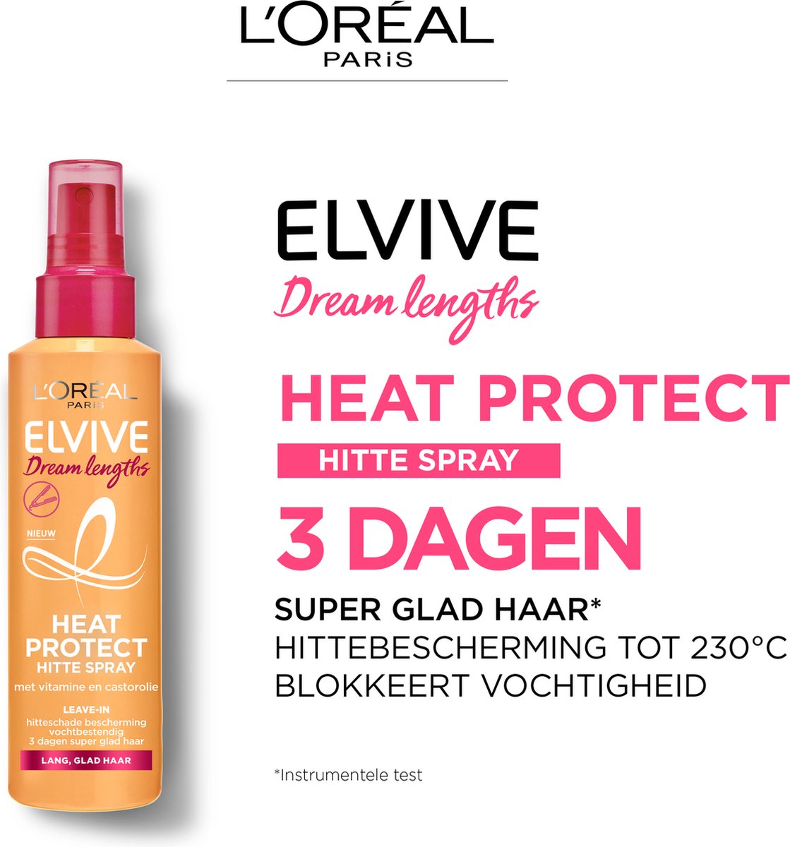 L’Oréal Elvive Heat Dream Lengths Heat Protect Hittespray (150 ml)
