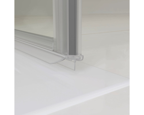 Hoekinstap als draaivouwdeur Schulte Garant 80x80 cm helder glasprofiel kleur chroom