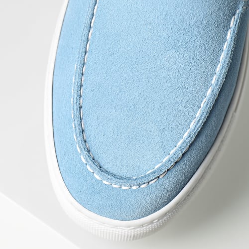 Mocassins Bleu Clair