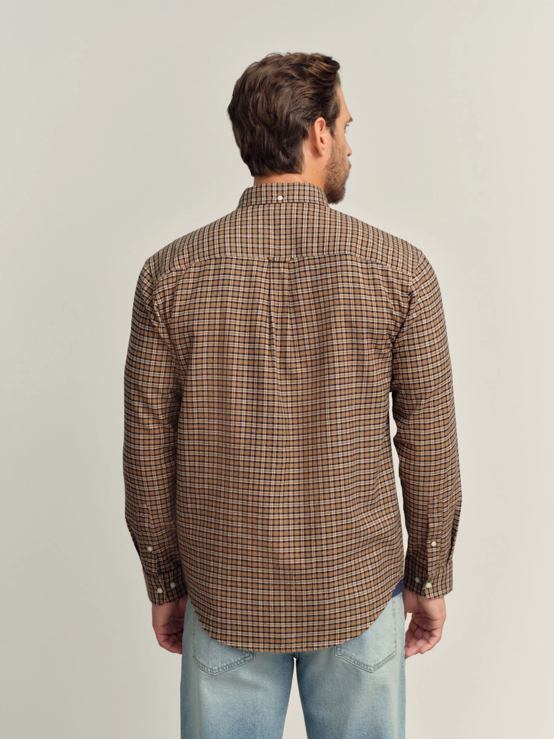 Neutraal - Geruit overhemd met lange mouwen