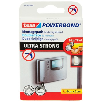 Tesa Powerbond Ultra strong dubbelzijdige montagepads (9 stuks)