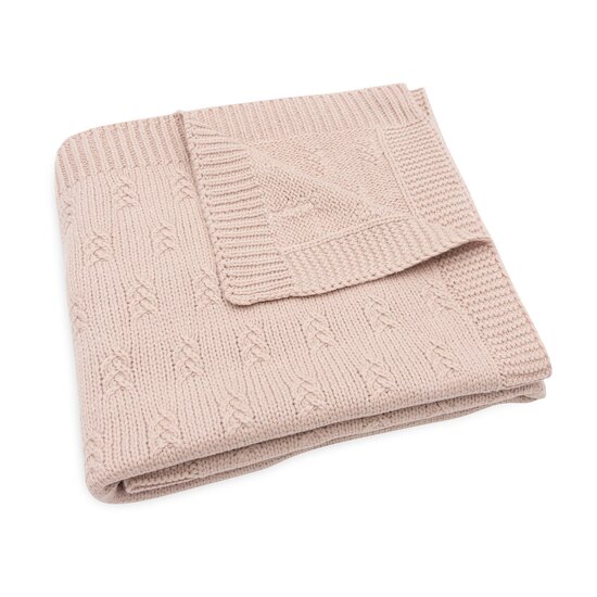 Couverture Berceau Grain Knit   Rose        75 x 100 cm   de               Jollein