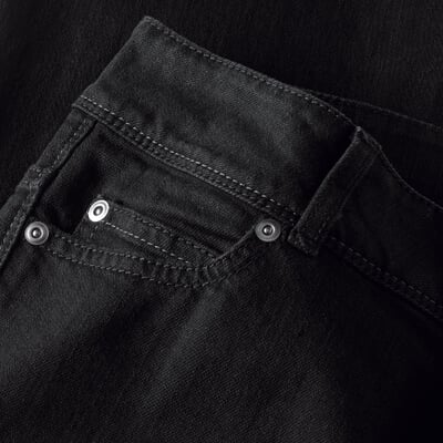 Damenjeans Straight, Schwarz