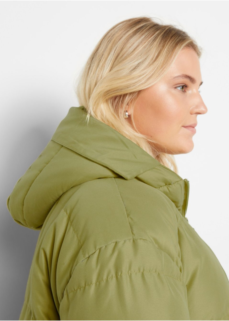 Veste d'hiver de grossesse avec capuche en polyester recyclé avec fonction portage