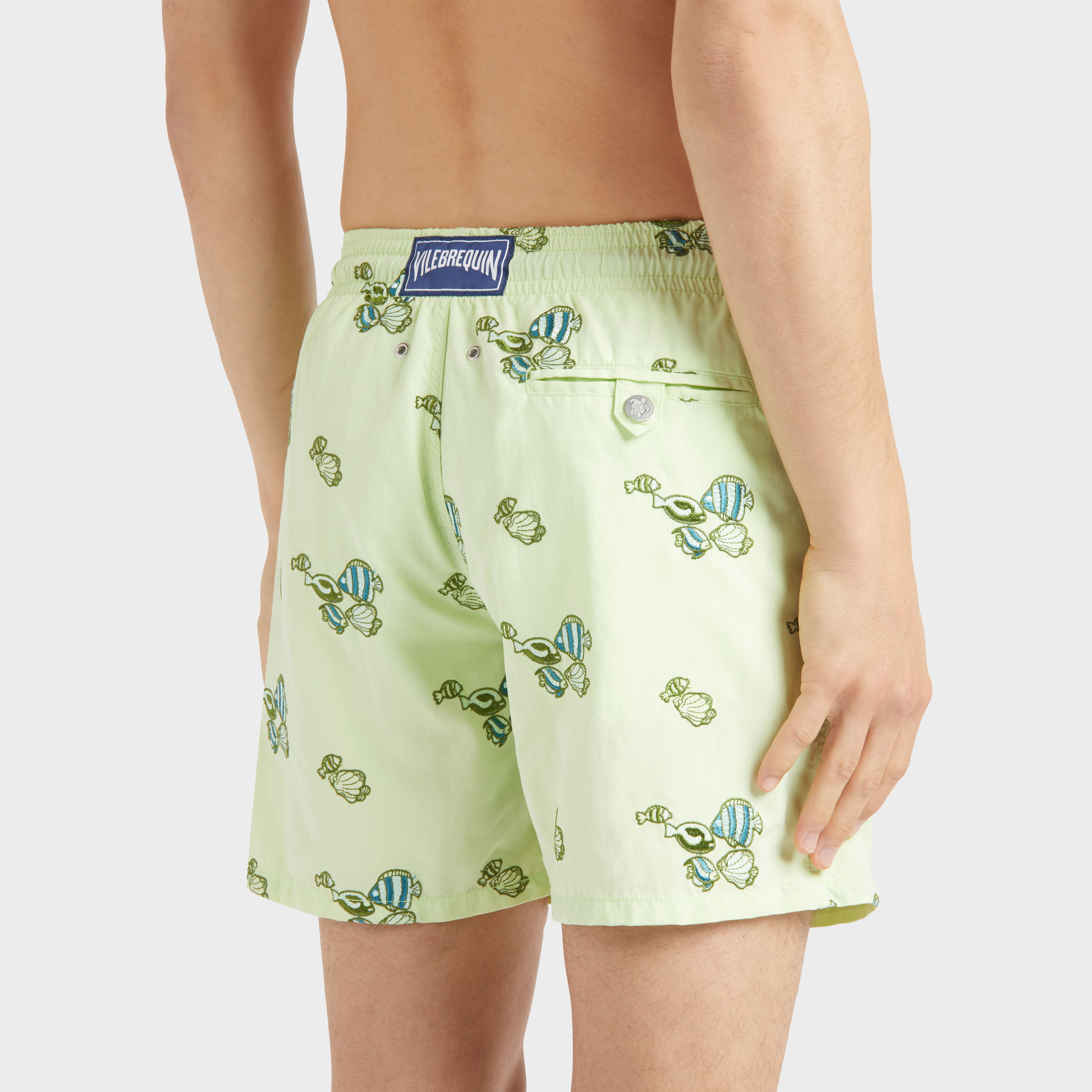 Maillot de bain homme brodé Fishy Vibes - Edition Limitée