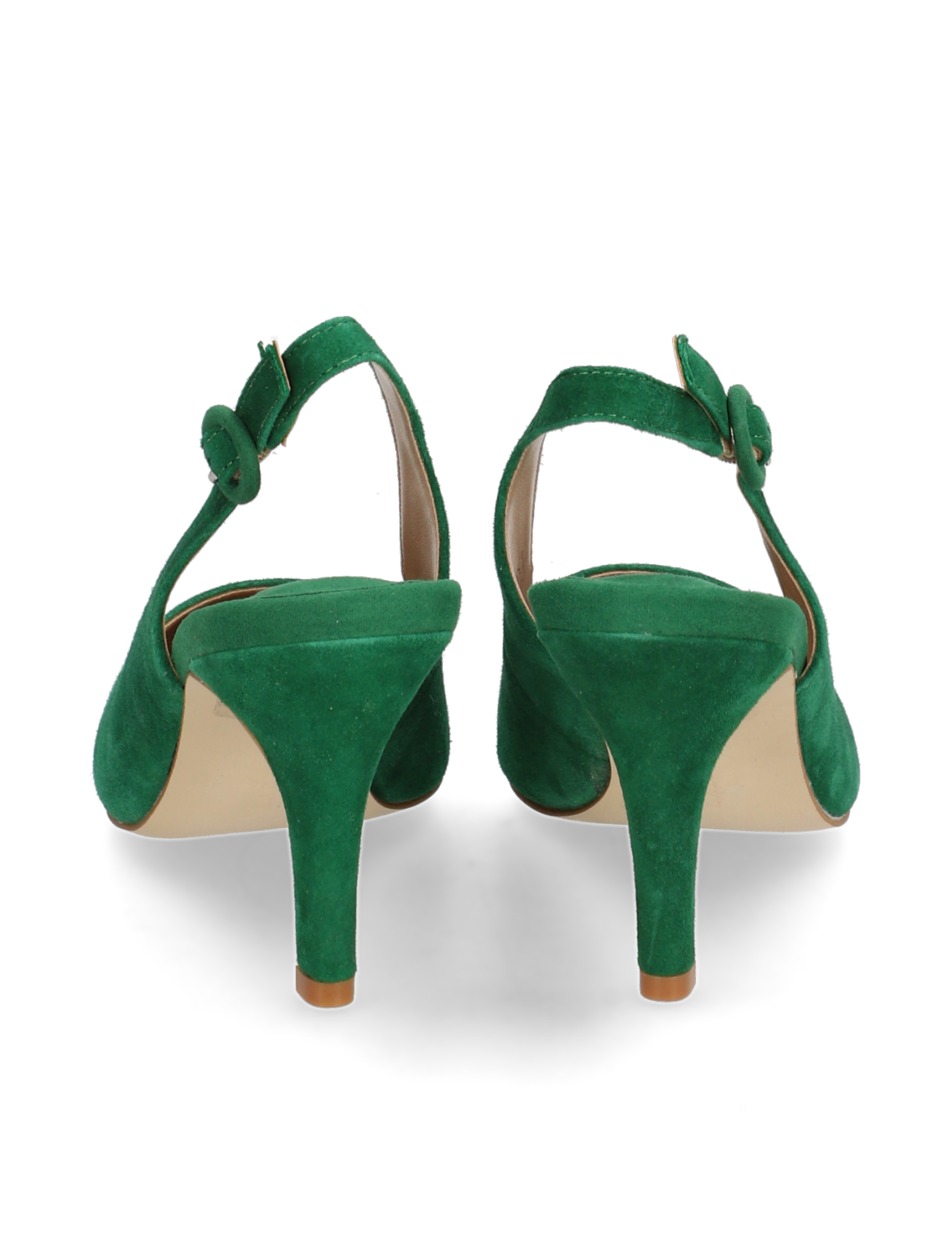 Veloursleder Slingpumps