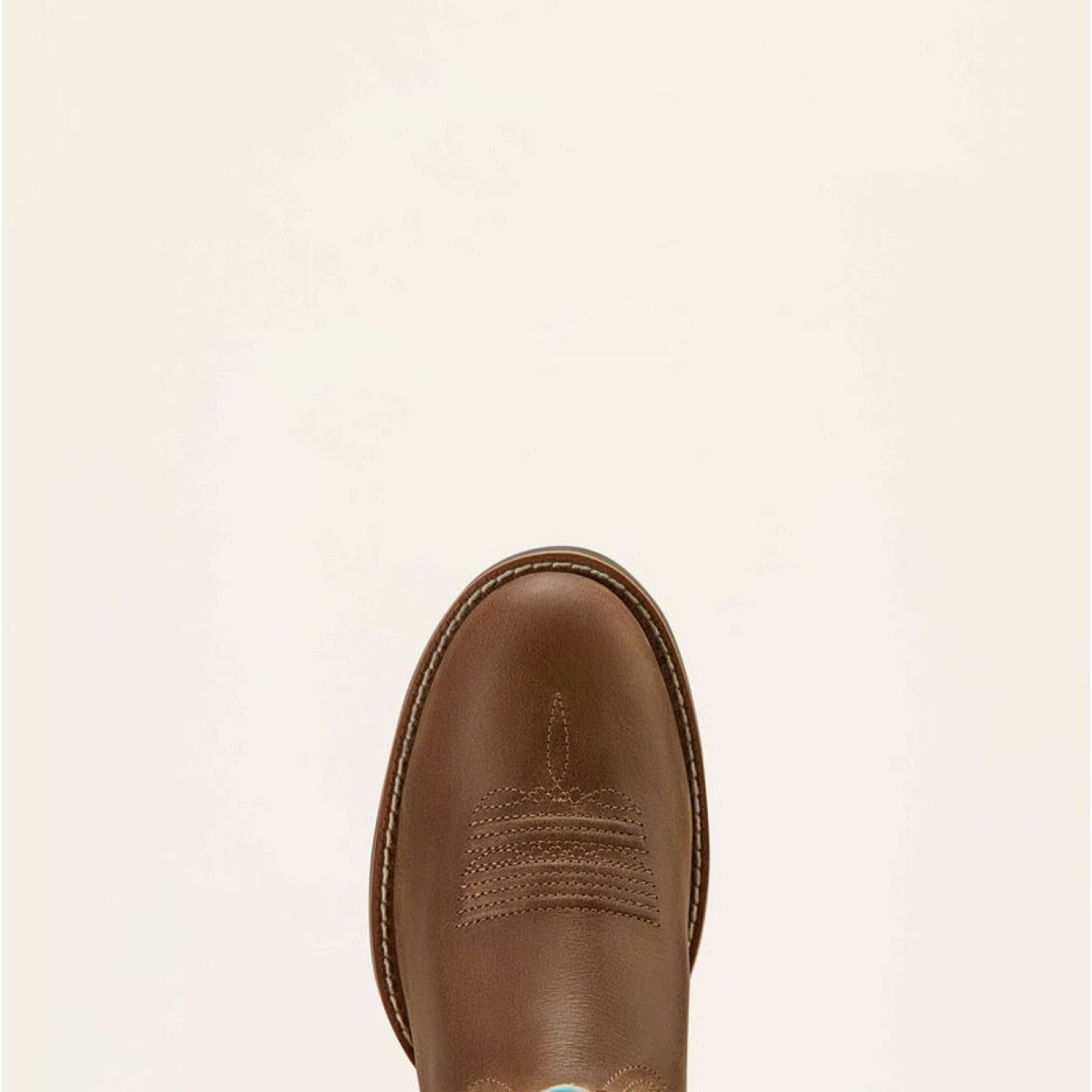 Ariat Westernlaarzen Round Up W Toe Dames Sandstorm/Distressed Ivory