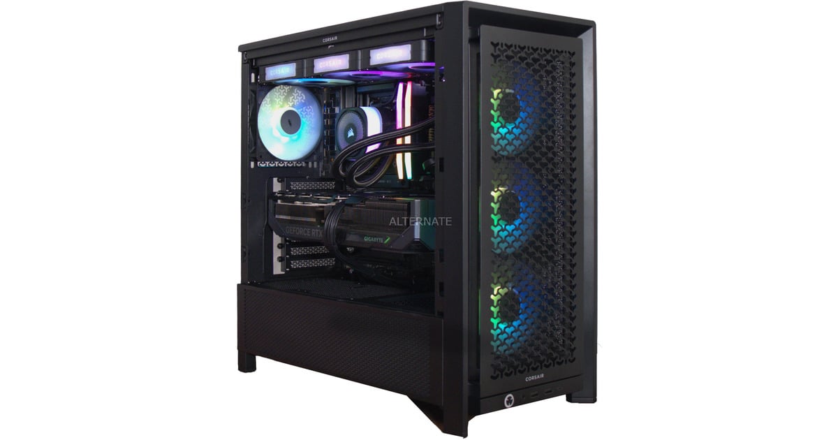 ALTERNATEThunderstorm Pro Ryzen 7 – RTX 5070 Ti gaming pc  (Zwart | R7 9800X3D | RTX 5070 Ti | 32 GB | 2 TB SSD)