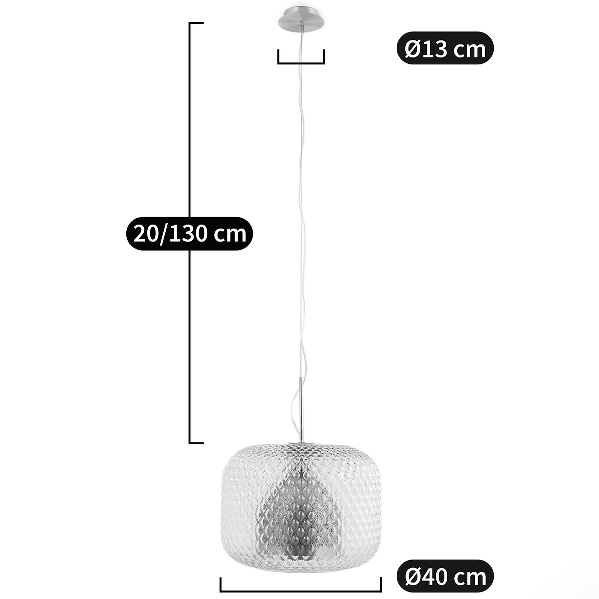 AM.PM<br>Luminária pendente Ø40 cm, Mistinguett