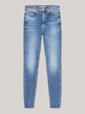 Calça jeans super skinny de cintura alta Sylvia