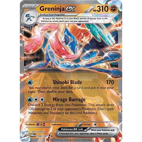 Pokémon TCG Greninja ex Ultra-Premium Collection samlekort