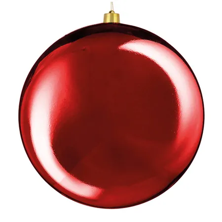 Edelman Weihnachtskugel rot glänzend, D50cm