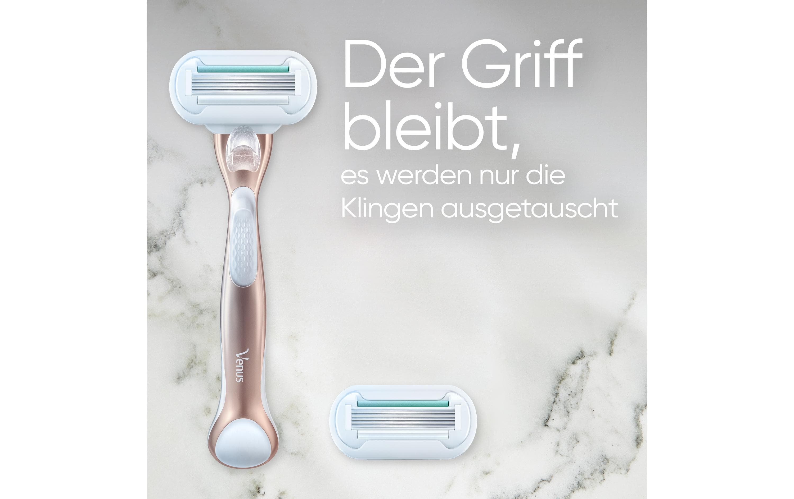 Rasierer Deluxe Smooth Sensitive 1 Stück RoségoldDamenrasierer mit diamantharter Beschichtung