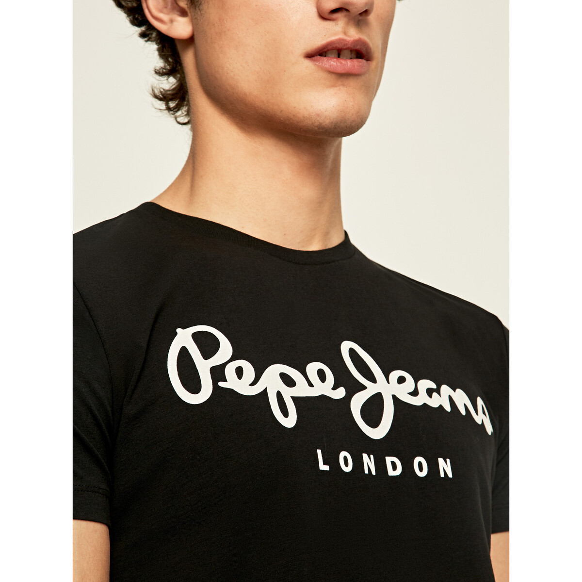 PEPE JEANS<br>Camiseta com gola redonda Original Stretch