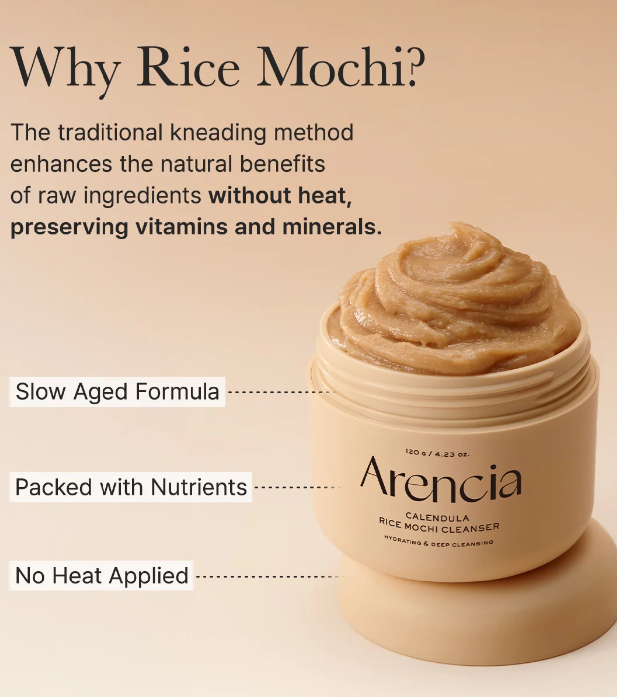 Arencia - Limpador Facial Calendula Rice Mochi
