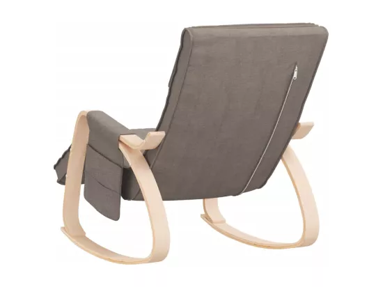 Chaise à bascule Taupe Tissu