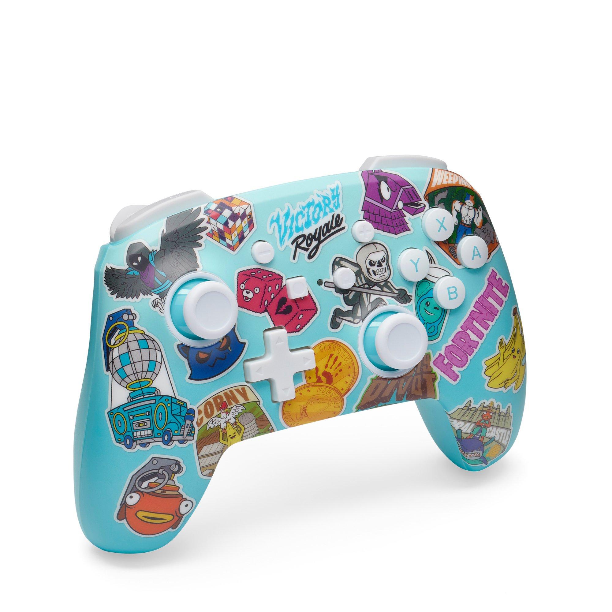 PowerA Enhanced Wireless Controller for Nintendo Switch Fortnite Sticker Mania