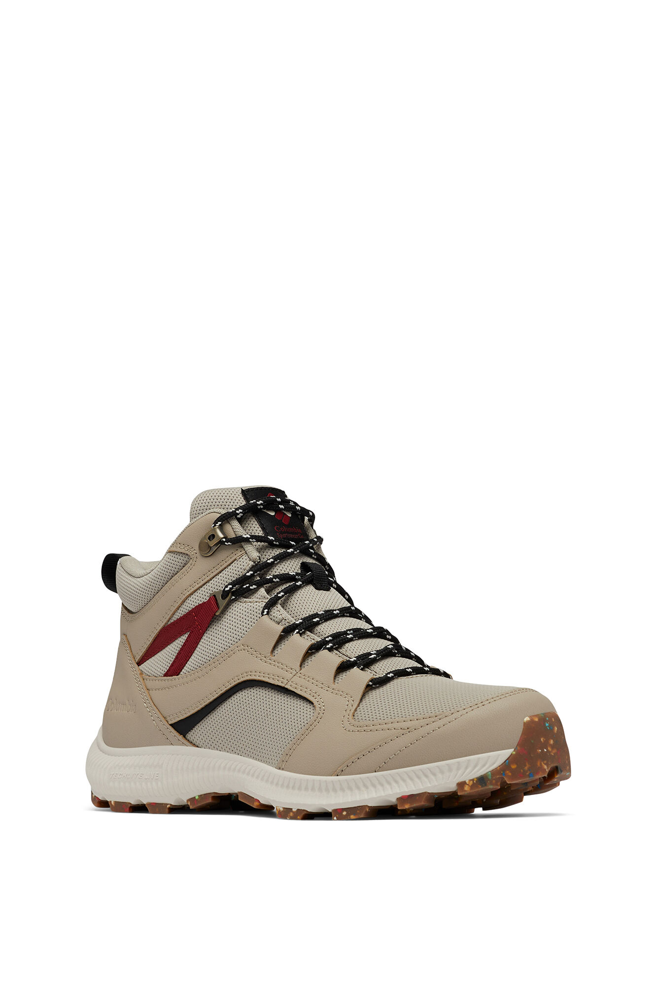 Bota de caminhada masculina Columbia Re-Peak™ Mid-Cut - Bege Médio