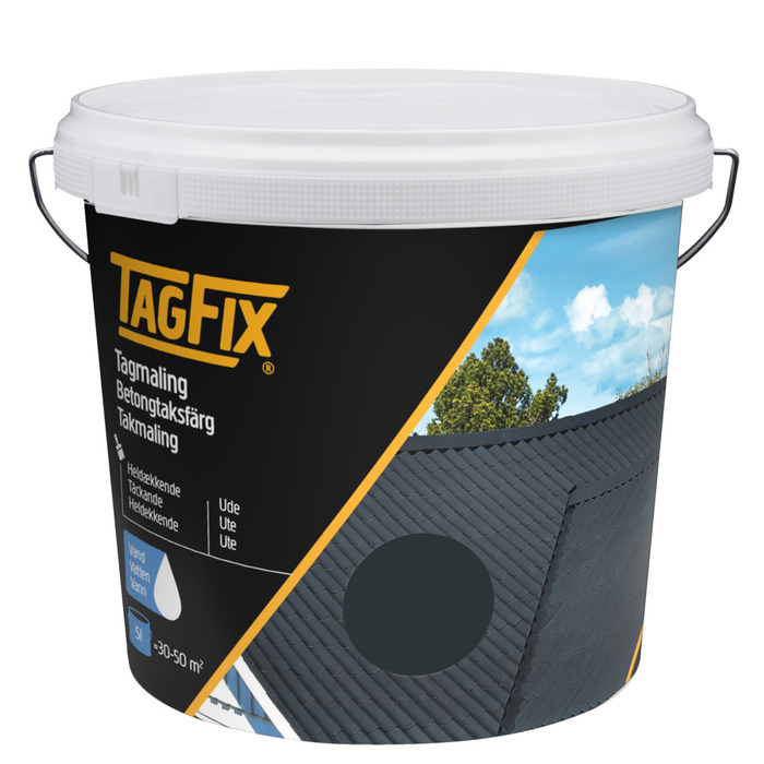 Tagmaling acryl antracitgrå 5 liter - Tagfix