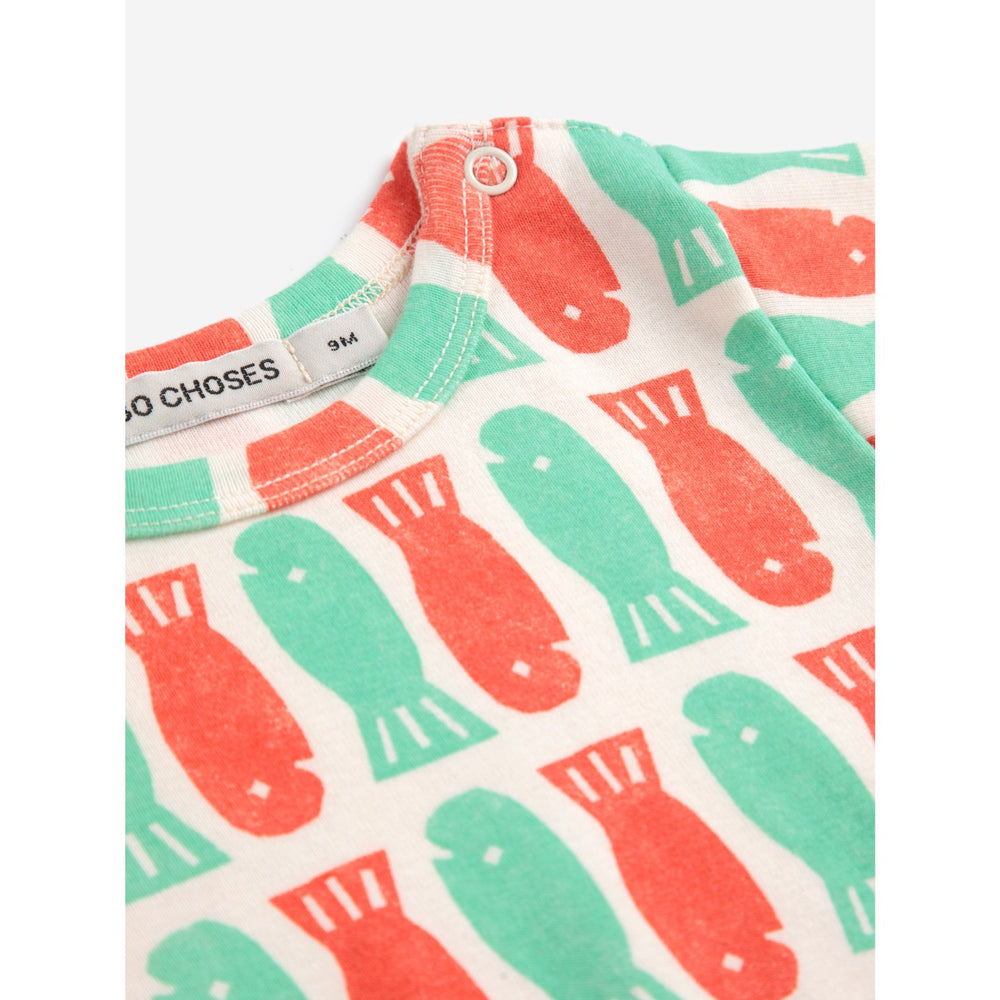 Køb Bobo Choses Offwhite Lucky Fish All Over Body