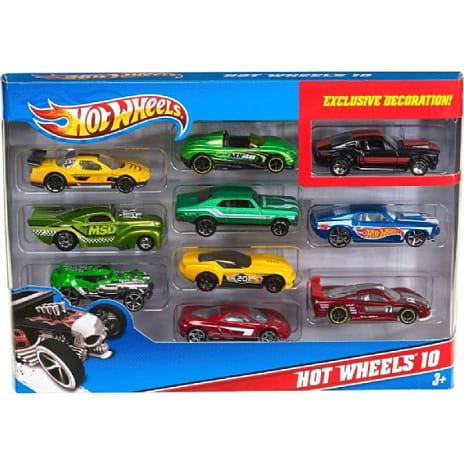 Hot Wheels 10-pak metal biler