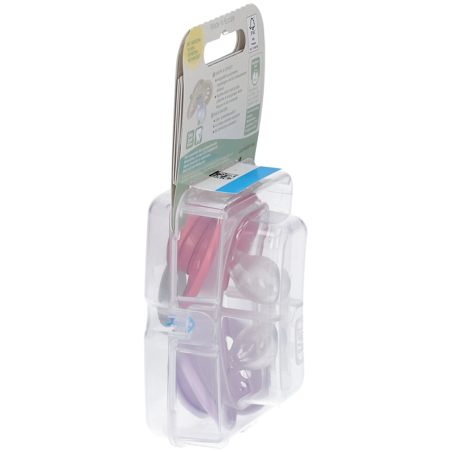 MAM Original Pure Silikonschnuller 16+ Monate, Reh/ Vogel