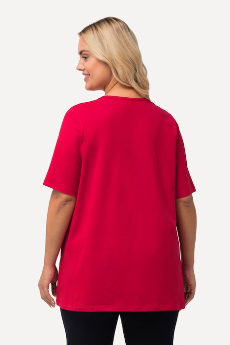 T-Shirt, A-Linie, Carree-Ausschnitt, Halbarm