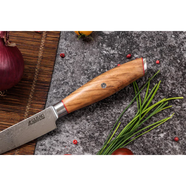 Couteau modèle universel Wusaki Fujiko 12cm manche en olivier Wusaki