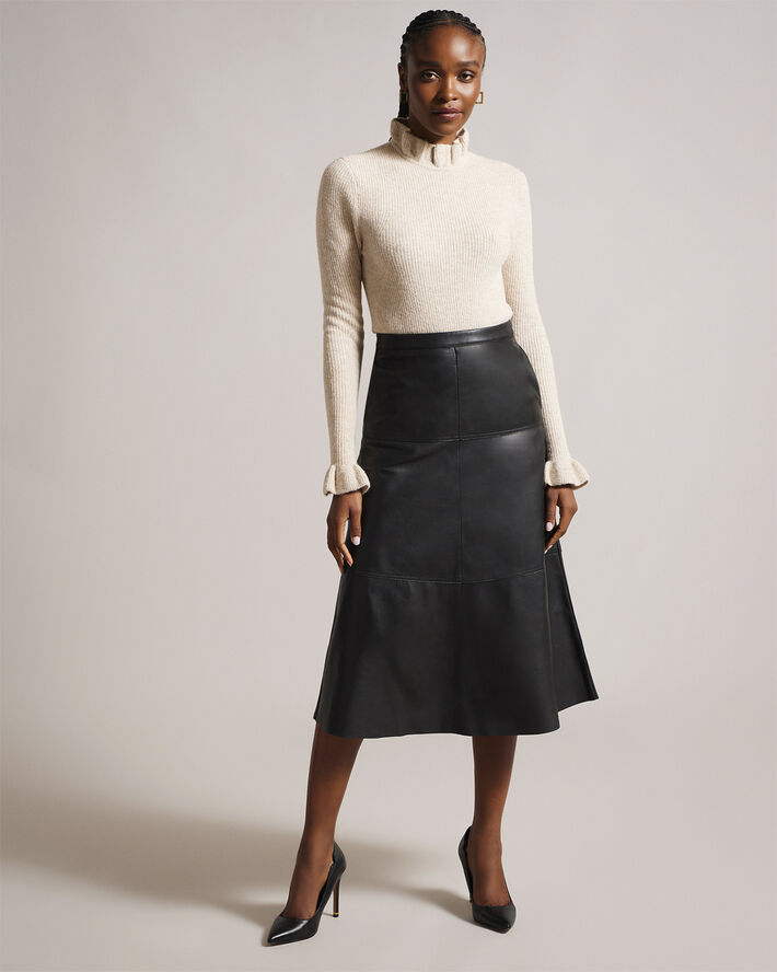 Ted Baker OAKLYNA A Line Skirt Black