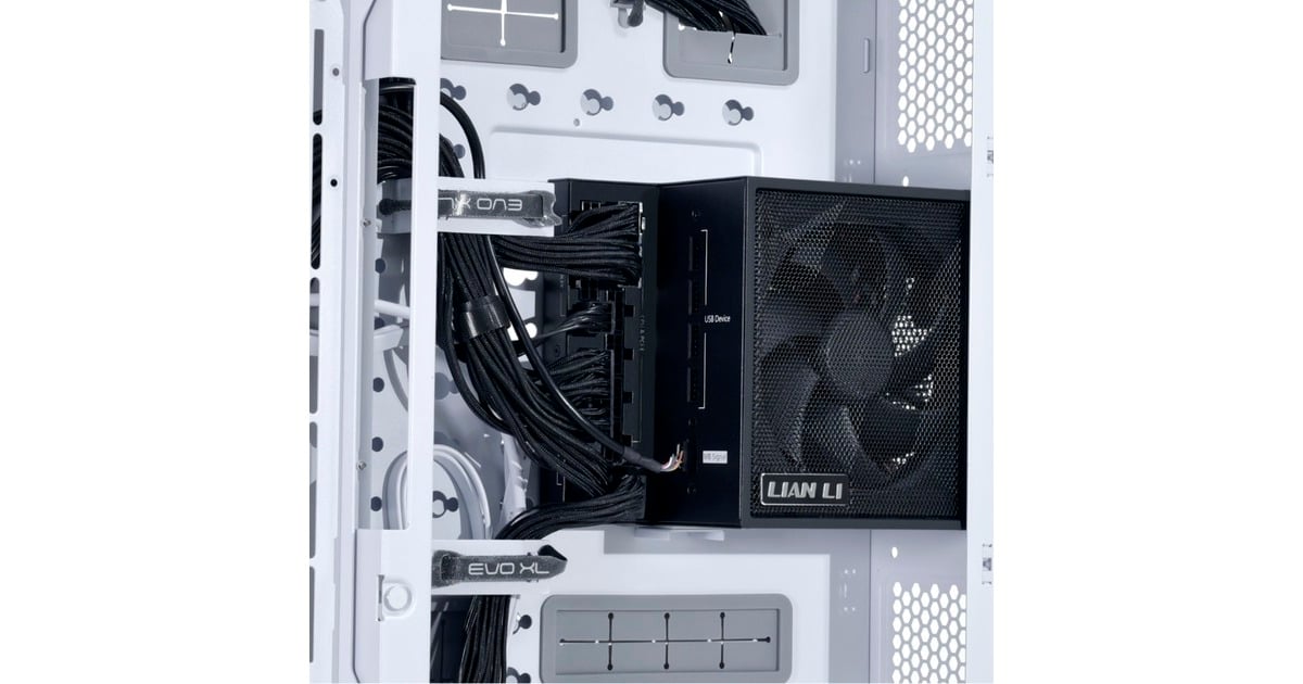 Lian LiEDGE850 modulaire 850 watt voeding   (Zwart, 1x 12V-2x6, 3x PCIe, 4x USB-header)