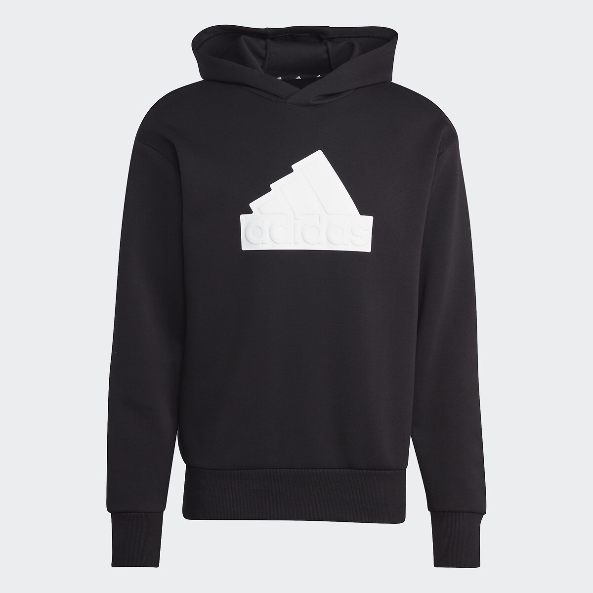 ADIDAS ROUPAS ESPORTIVAS<br>Moletom com capuz e logotipo em relevo