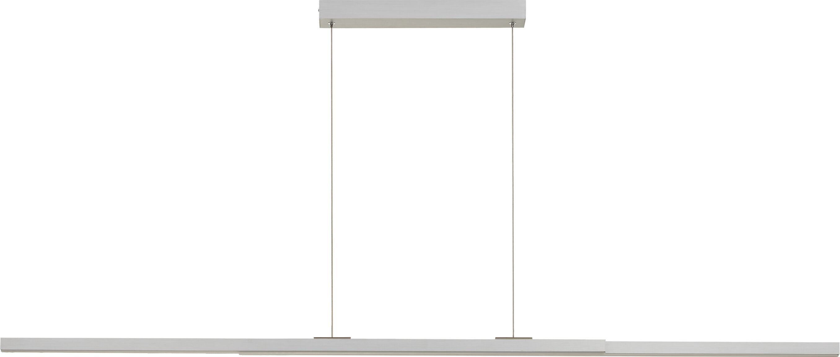 VIANO Hängeleuchte - Silberfarbig / B: 169.0 cm x T: 4.5 cm x H: 150.0 cm