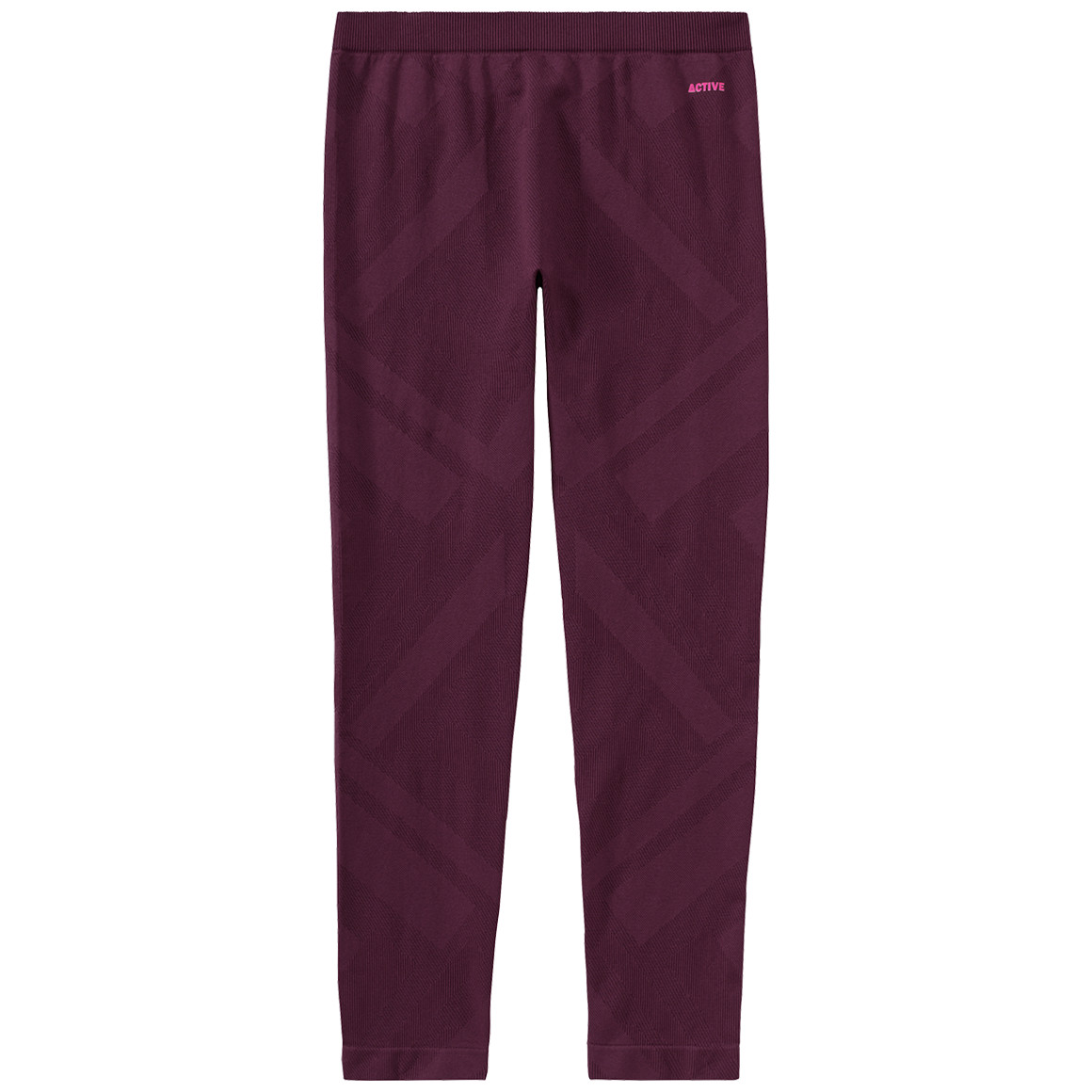 Topolino Mädchen Thermo-Leggings in Unifarben bordeaux