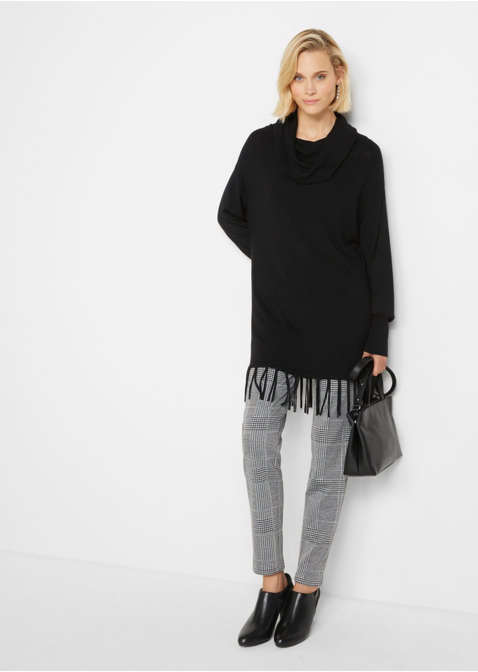 Pull long avec franges