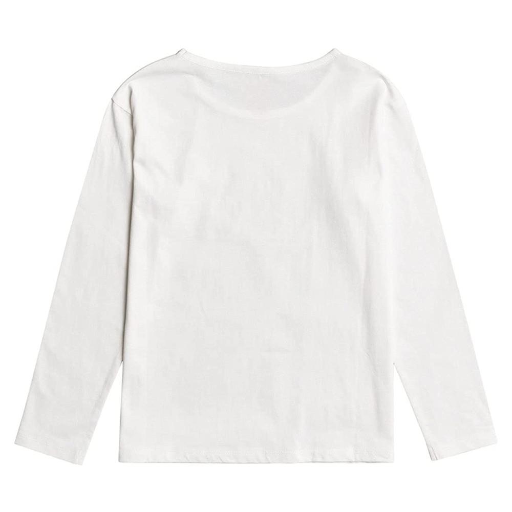 Roxy T-shirt Blanc ML Fille Roxy In The Sun
