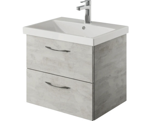 Pelipal Xpressline 4035 wastafelmeubel, afmetingen (B x H x D): 56 x 48,2 x 43,5 cm, frontkleur: grijs, 4035.035601
