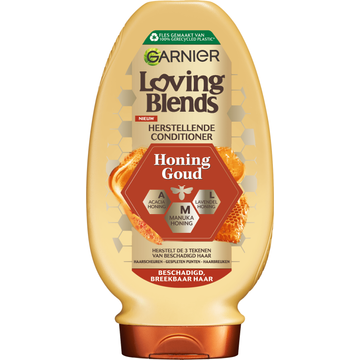 Garnier Loving Blends - Conditioner - Honing Goud - Beschadigd of Breekbaar Haar - 250 ml