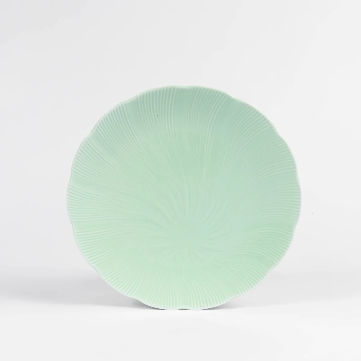Assiette plate TAHITI verte (25cm) OGRE La Fabrique
