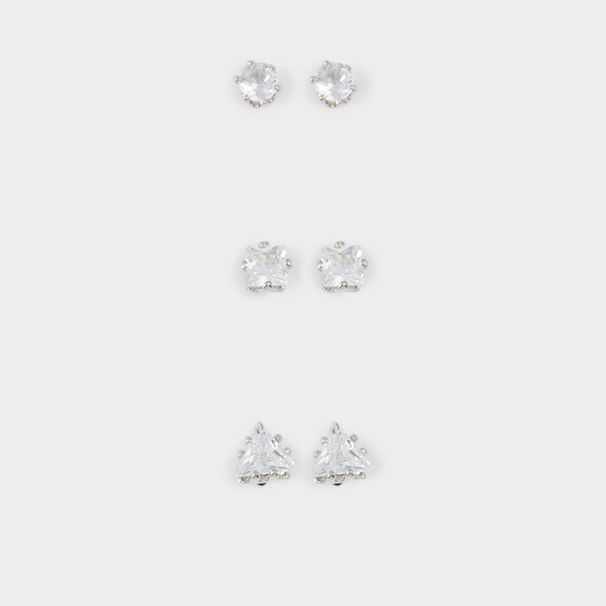 Parer Silver-Clear Multi Women Earrings