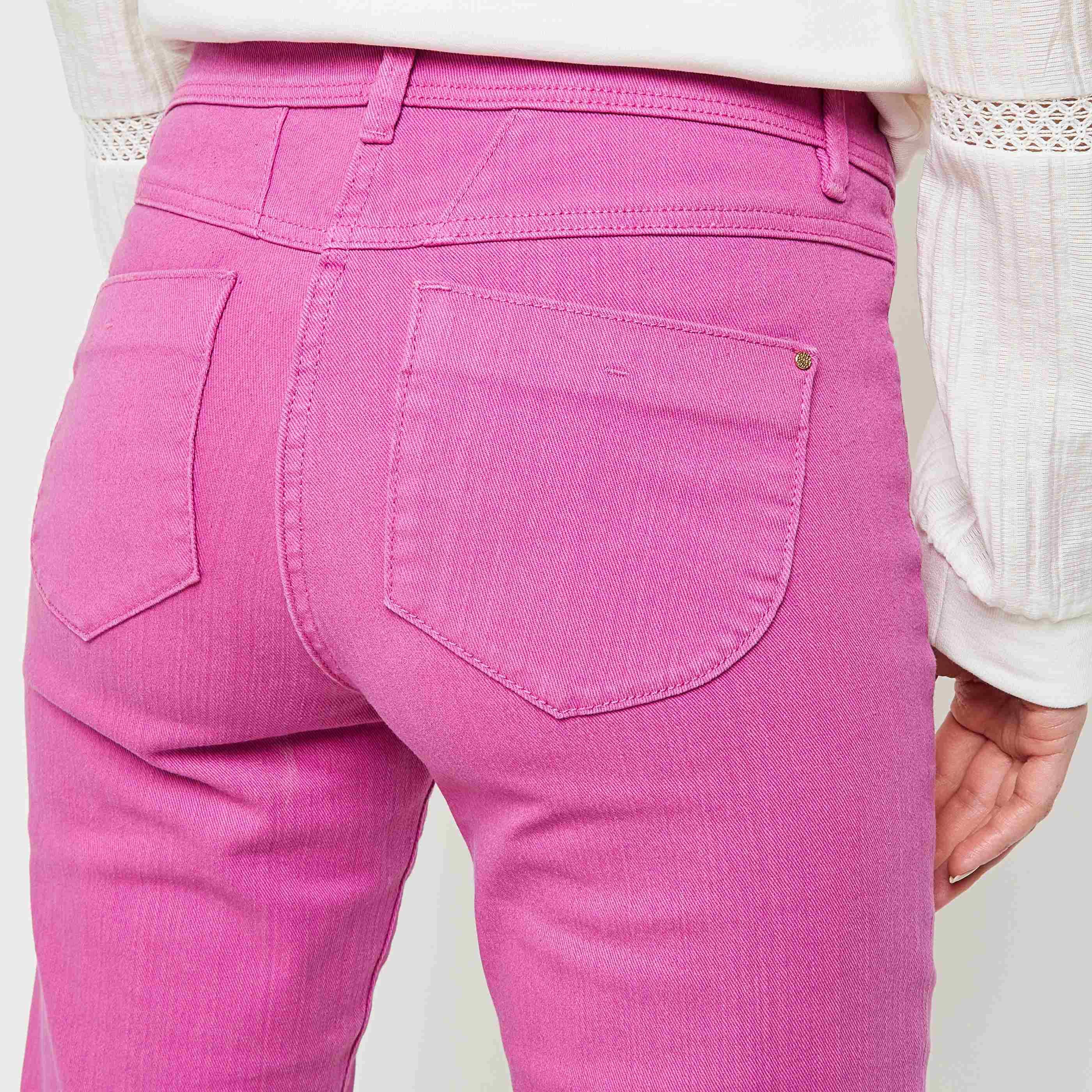 Jean 7/8 CANCUN femme - FUSHIA