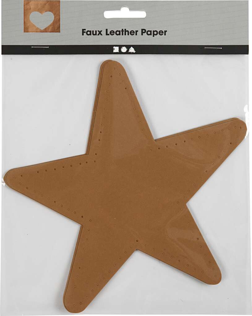 Stjerne - Ø 17 CM - 350 G - Natur - 4 Stk