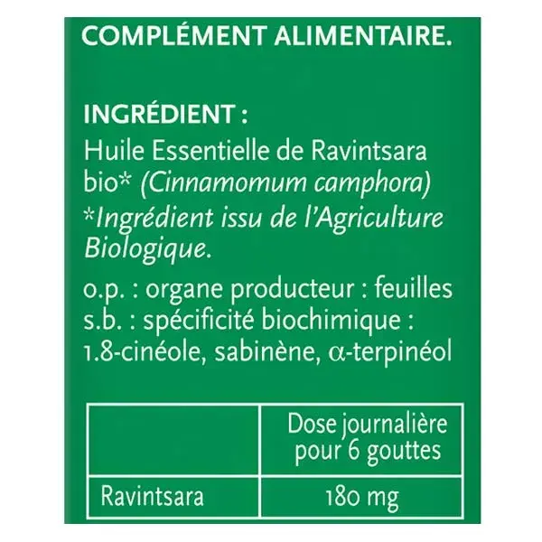 Phytosun Arôms Huile Essentielle Ravintsara Bio 30ml