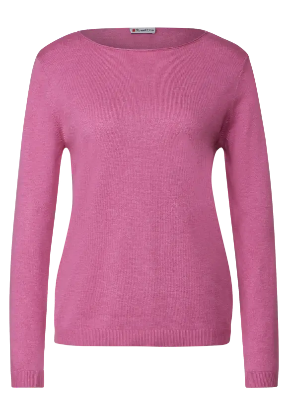 Basic Pullover - cozy pink melange