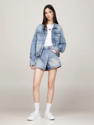 Saia jeans estilo Mom