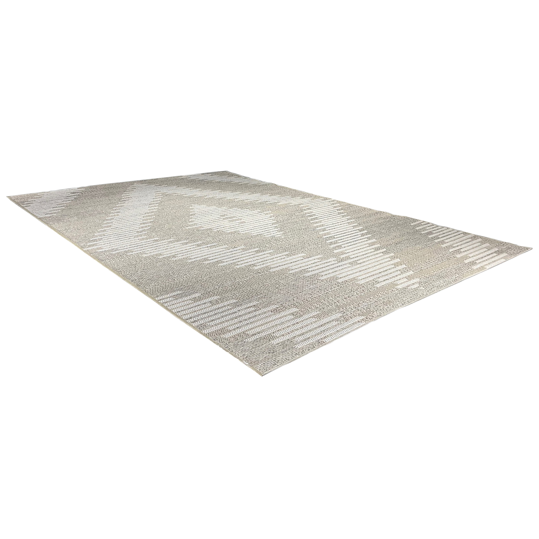 Flatweave-Teppich - beige-cream - 80x150 cm