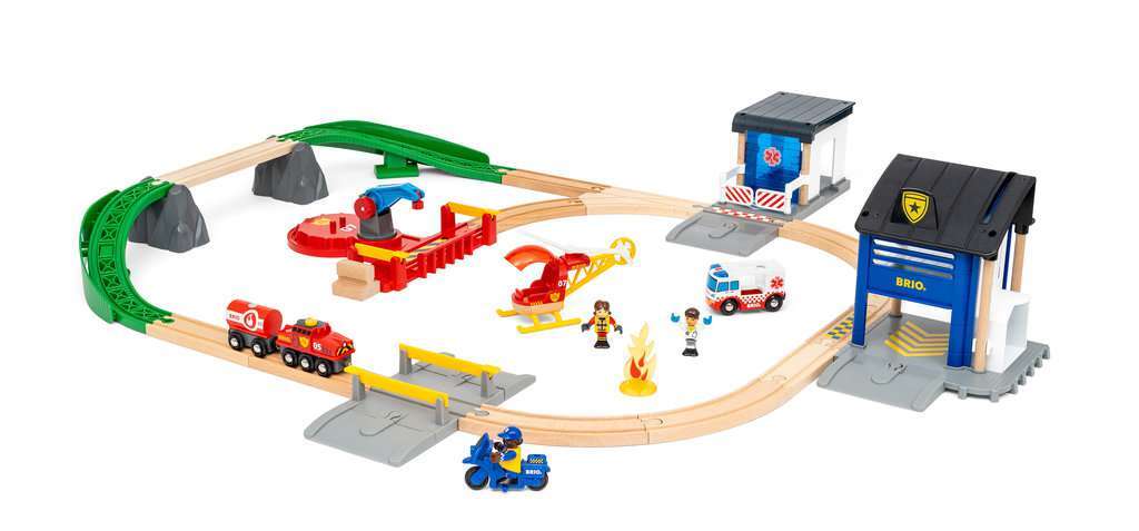 BRIO Spiel Polizei und Feuerwehr Set Deluxe